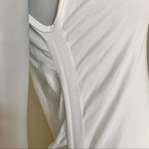 NWT FABLETICS Kathie Mock Neck Sleeveless Bodycon White Dress - Picture 5 of 16